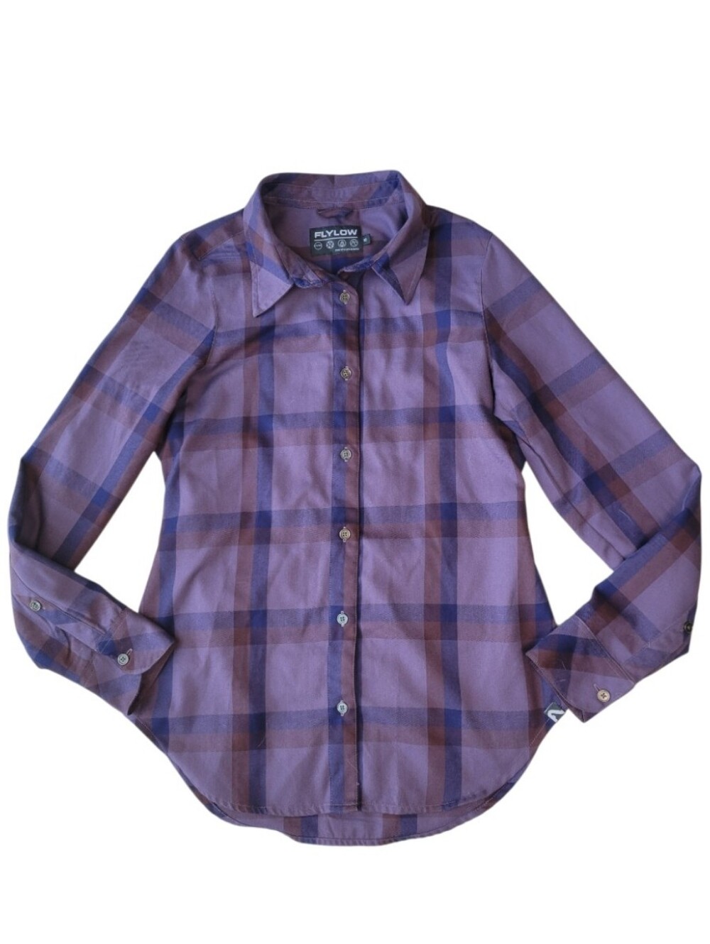 Flylow Madison Flannel Shirt Plaid Button Up Womens Small